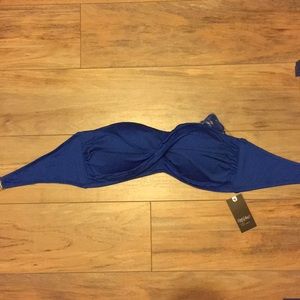 NWT Royal Blue strapless bathing suit top